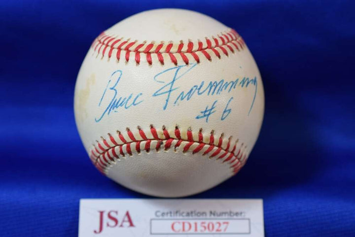 Bruce Froemming JSA COA Autograph ONL National League Signed Baseball