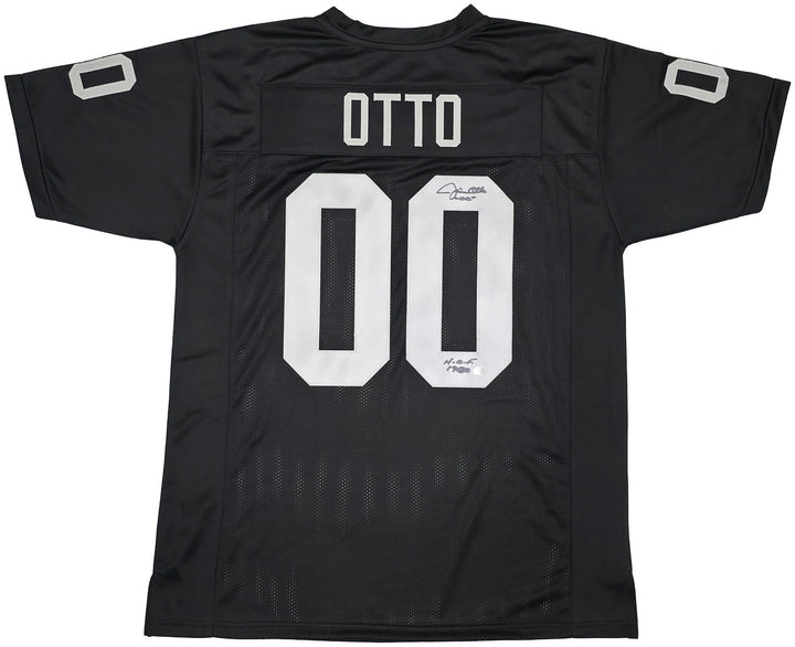 Oakland Raiders Jim Otto Autographed Black Jersey GTSM