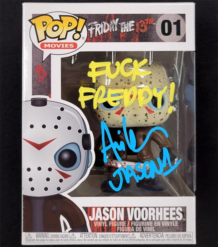 Ari Lehman signed "F*ck Freddy!" Friday 13th Funko Pop autograph Beckett BAS