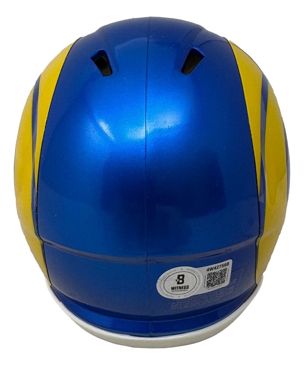Kyren Williams Signed Los Angeles Rams Mini Speed Helmet BAS ITP