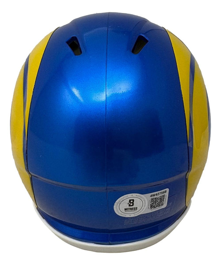 Kyren Williams Signed Los Angeles Rams Mini Speed Helmet BAS ITP