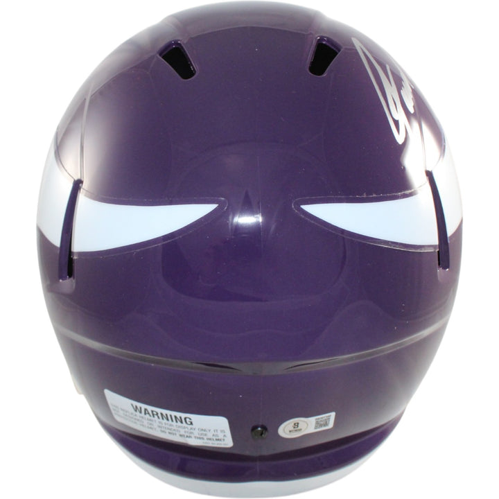Jared Allen Autographed Minnesota Vikings F/S TB Helmet Beckett Witness 55174