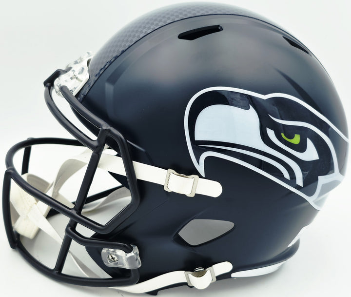 Earl Thomas Auto Seahawks Blue Full Size Speed Replica Helmet Beckett Witness