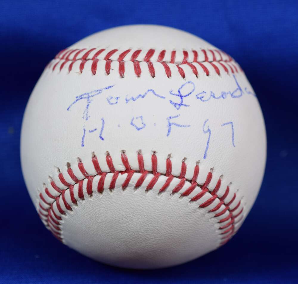 Tommy Lasorda Beckett BAS Autographed Major League Signed Baseball HOF 97