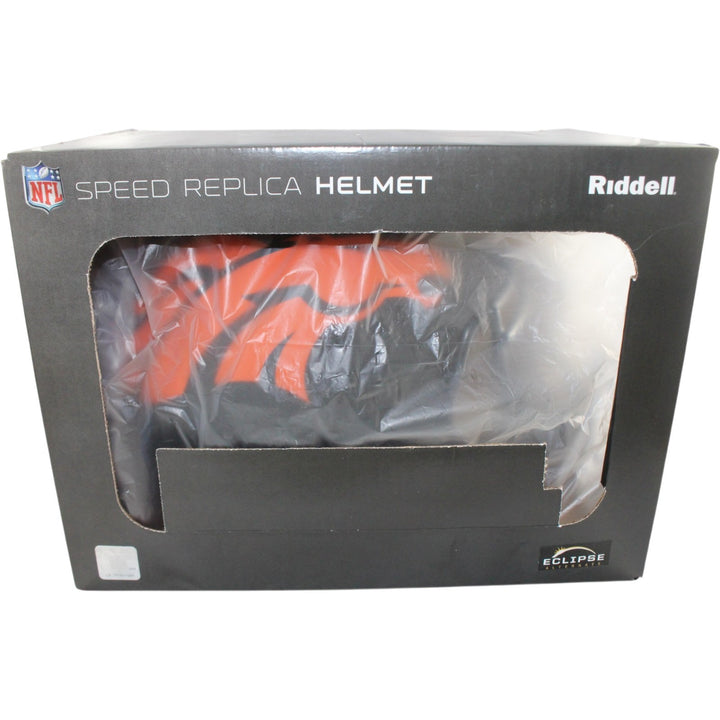 Drew Lock Autographed/Signed Denver Broncos F/S Eclipse Helmet BAS 29354