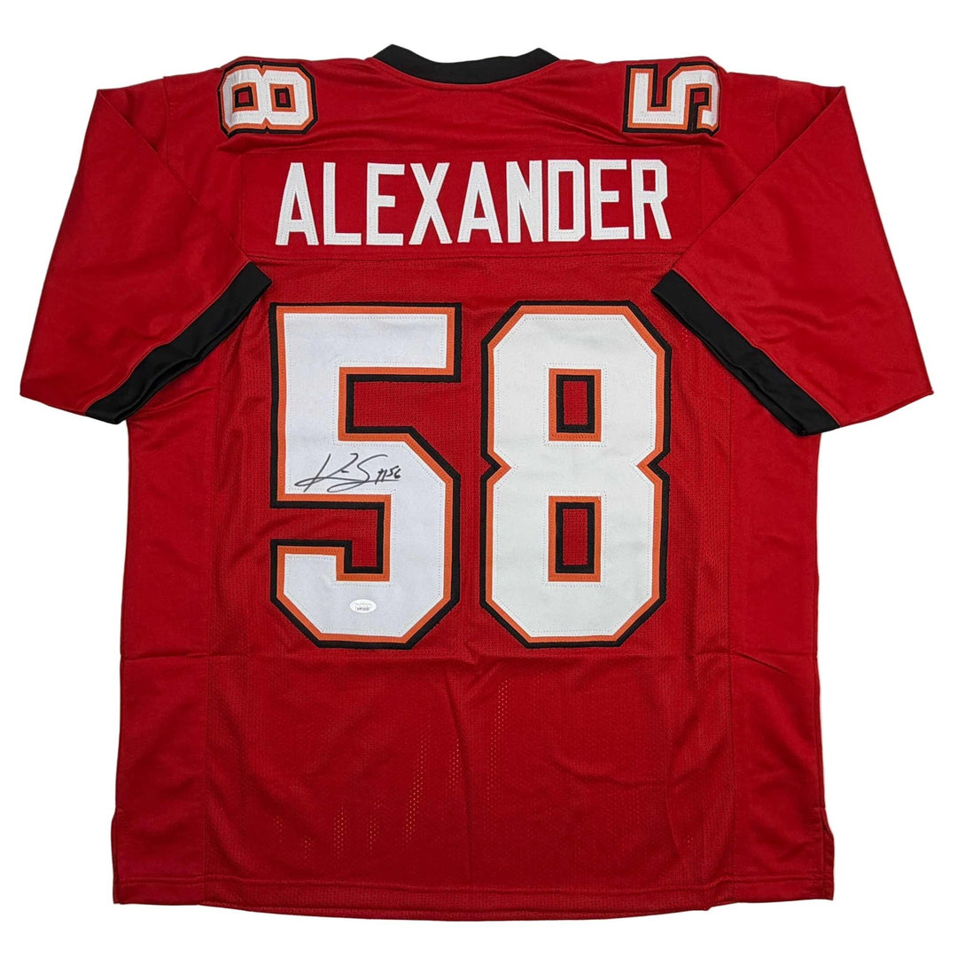 Autographed/Signed Kwon Alexander Tampa Bay Red Football Jersey JSA COA