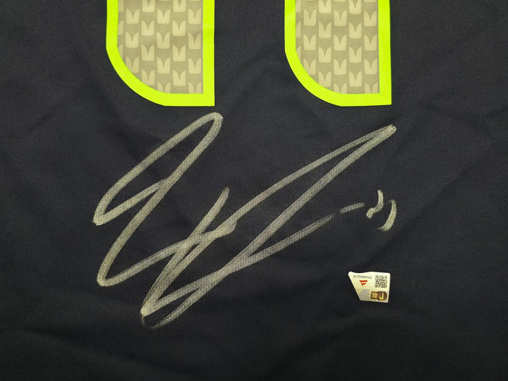 Seahawks Jaxon Smith-Njigba Signed Blue Nike Jersey Size XL Fanatics Holo