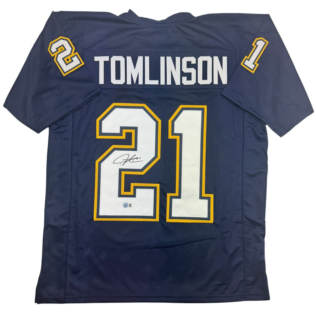 Signed LaDainian Tomlinson San Diego LA Dark Blue Jersey JSA COA