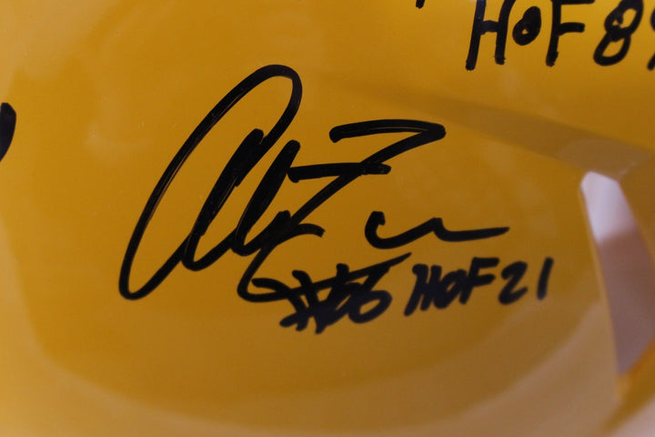 Pittsburgh Steelers Autographed HOF Pro Helmet Franco Bradshaw +12 Beckett 54604