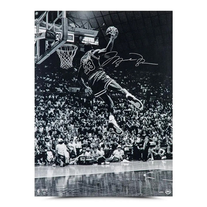Michael Jordan Signed 'Frozen in Time' 30x40 Photo Chicago Bulls UDA Holo
