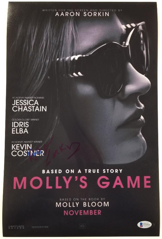 AARON SORKIN Signed Molly's Game 11x17 Photo Director (B) ~ Beckett BAS COA
