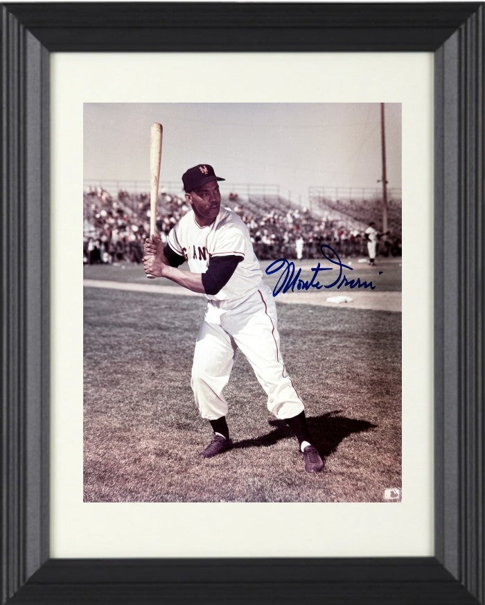 Monte Irvin signed New York Giants MLB Licensed 8x10 Photo Framed- COA (HOF)