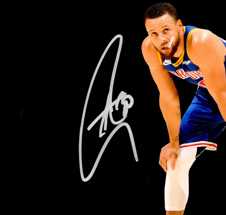 Stephen Curry Signed 16x20 Photo Golden State Warriors vs. LeBron James JSA