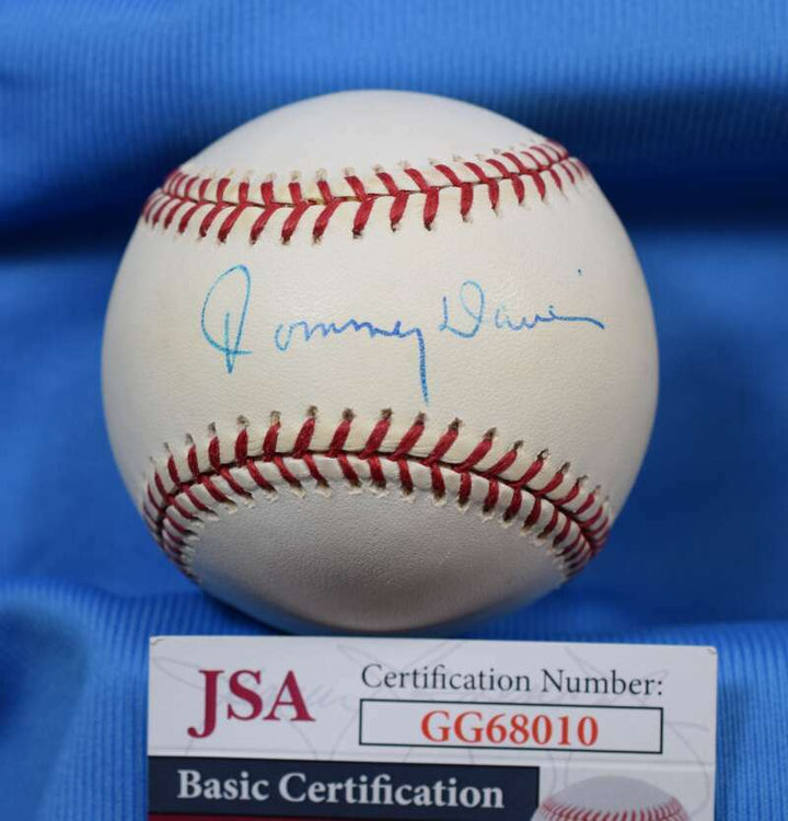 Tommy Davis JSA Coa Autographed National League ONL Hand Signed BasebaLL