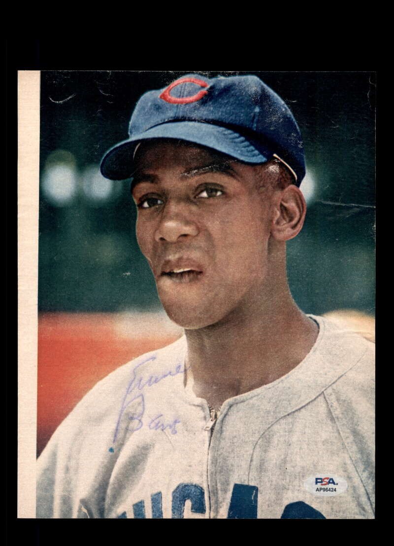 Ernie Banks PSA DNA Signed 8x10 Photo Vintage Autograph Cubs