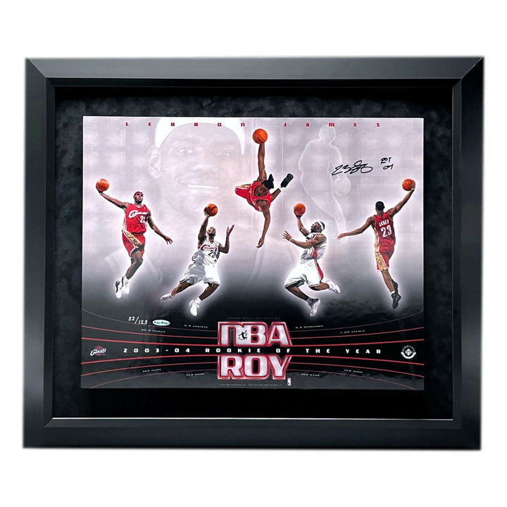 STOLEN LeBron James Autographed 16x20 Photo ROY Inscribed Framed UDA COA #D/123