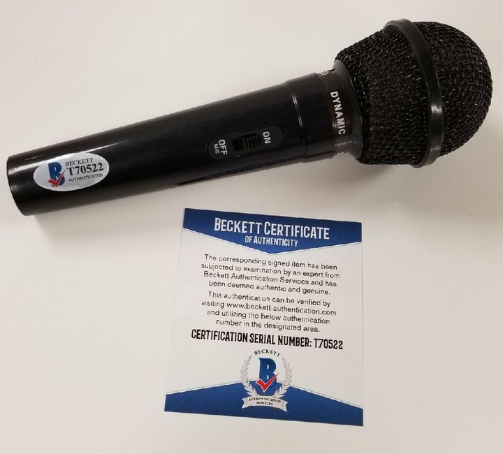 Slim Jxmmi signed Rae Sremmurd Microphone Autograph Mic auto ~ Beckett BAS COA