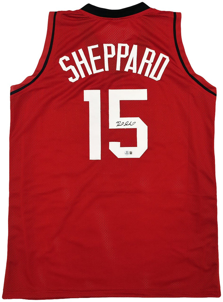 Houston Rockets Reed Sheppard Signed Red Jersey Beckett