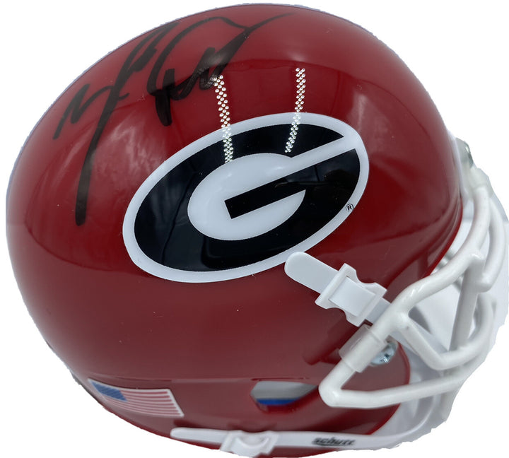 ZAMIR WHITE SIGNED AUTOGRAPHED GEORGIA BULLDOGS FOOTBALL MINI HELMET PSA/DNA A