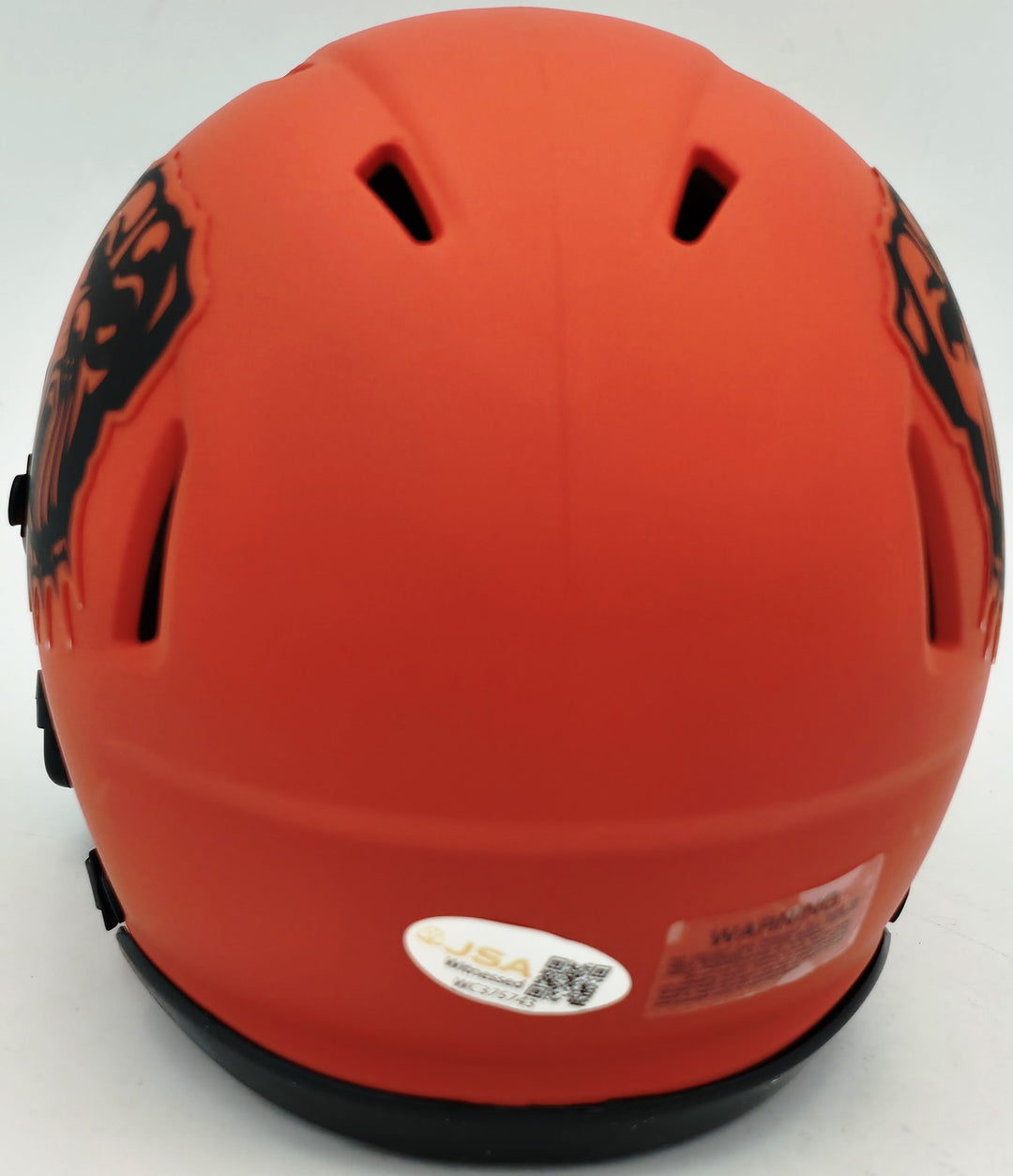 Bernie Kosar Signed Cleveland Browns Rave Orange Speed Mini Helmet JSA Witness