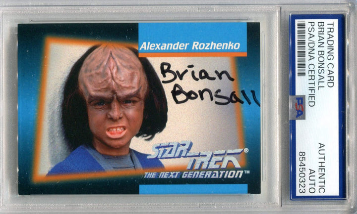 Brian Bonsall 1992 Stark Trek The Next Generation PSA Authentic Auto Card