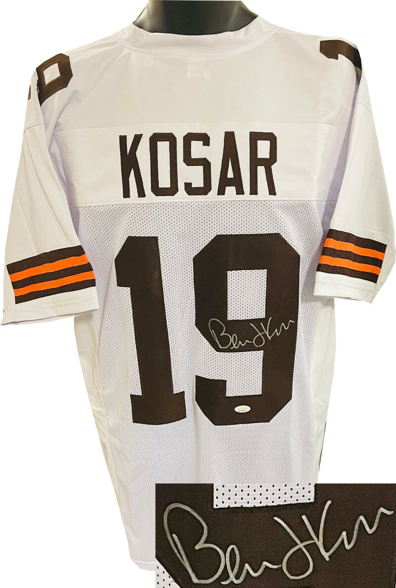 Bernie Kosar signed White TB Custom Stitched Pro Style Football Jersey XL- JSA