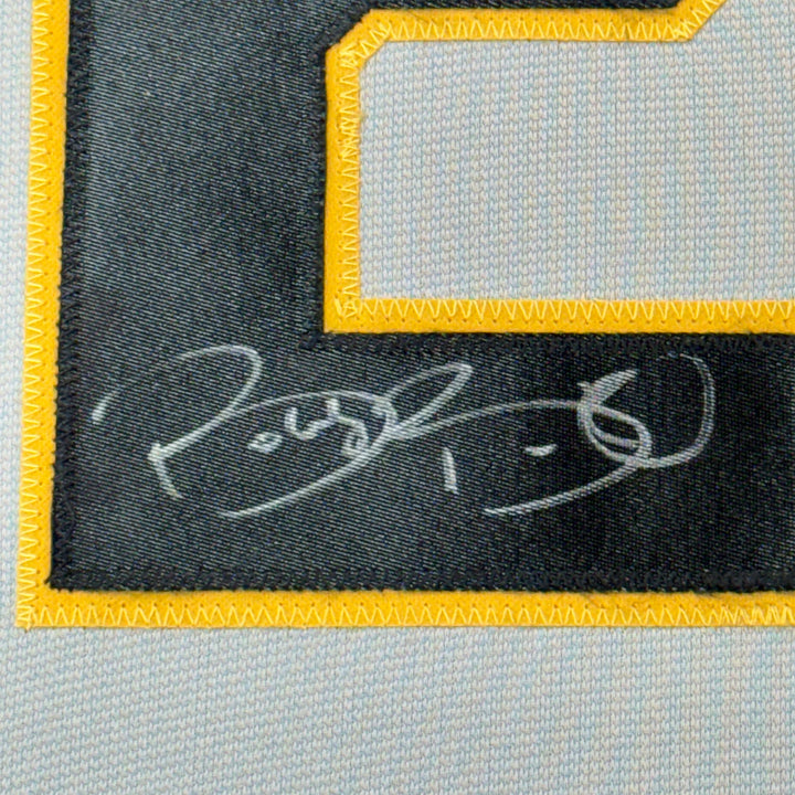 Framed Autographed/Signed Bobby Bonilla 33x42 Pittsburgh Grey Jersey JSA COA