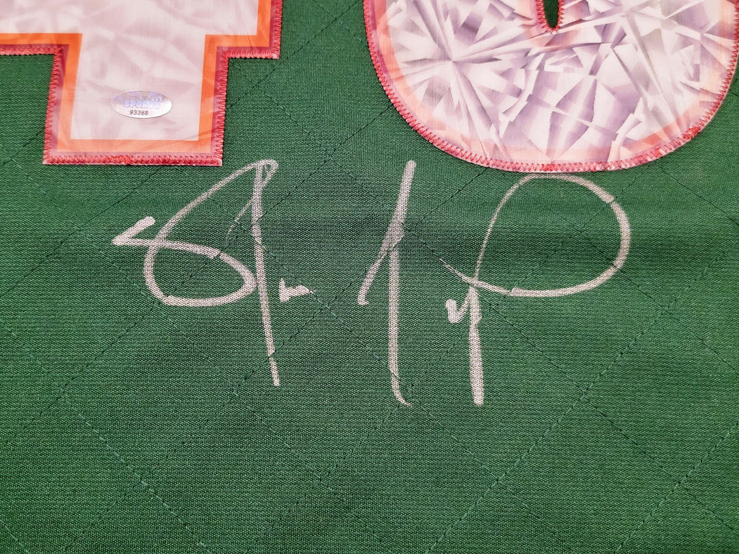 Sonics Shawn Kemp Auto Green Auth Mitchell Ness HWC Swingman Jersey NBA Top 75 M
