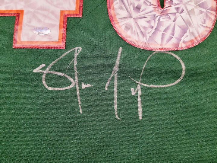 Sonics Shawn Kemp Auto Green Auth Mitchell Ness HWC Swingman Jersey NBA Top 75 M