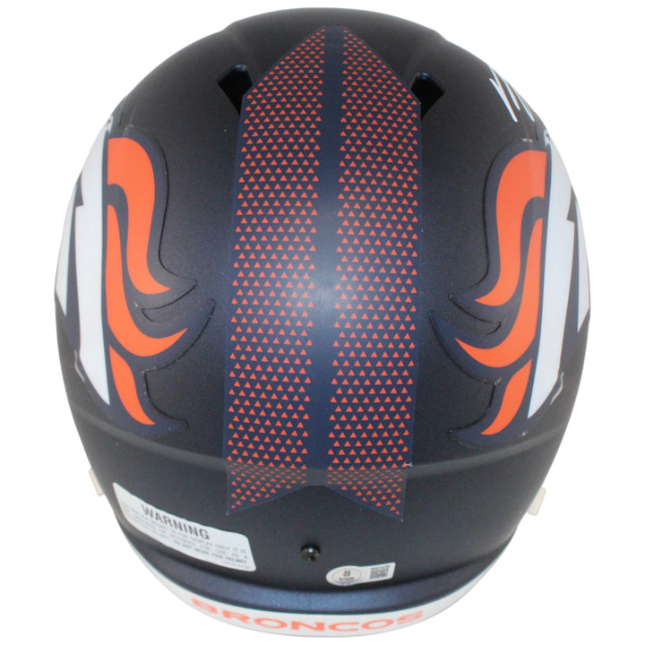 Bo Nix Autographed/Signed Denver Broncos F/S Helmet Beckett Witness 53268