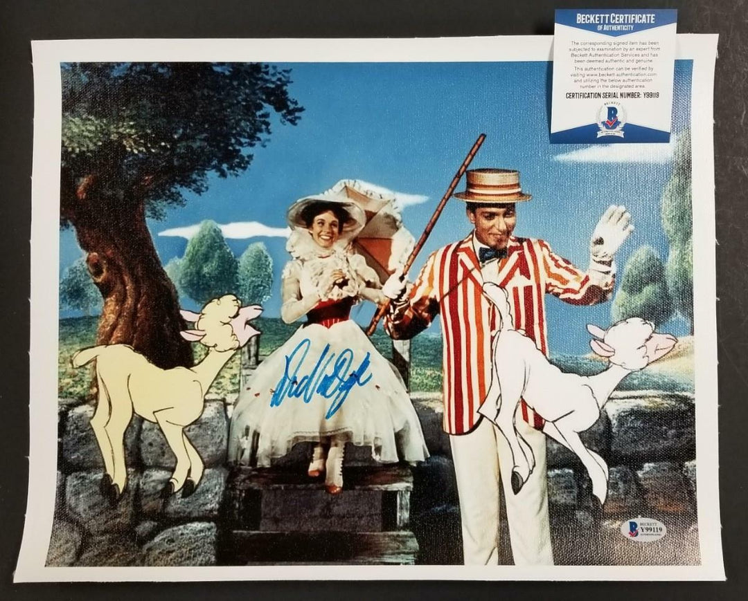 Dick Van Dyke autograph signed Mary Poppins 11x14 Canvas Photo #12 ~ BAS COA