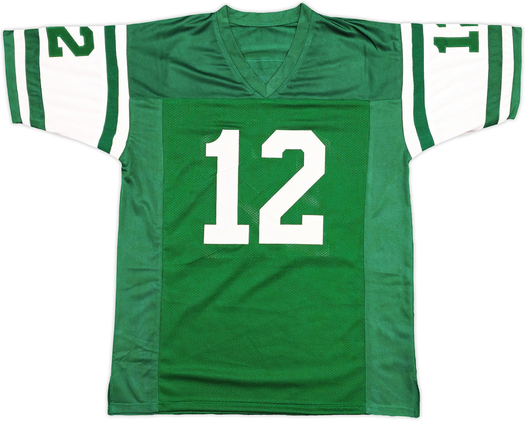 New York Jets Joe Namath Signed Green Jersey Beckett Wit