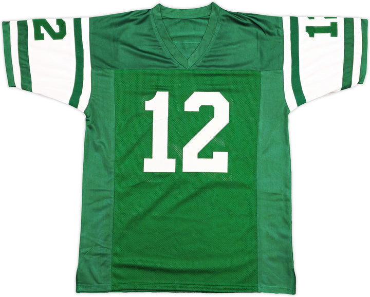 New York Jets Joe Namath Signed Green Jersey Beckett Wit
