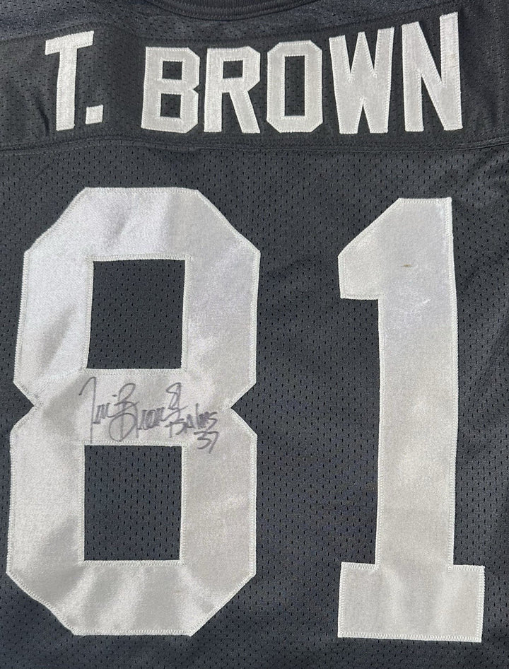Tim Brown Signed Wilson Oakland Raiders Jersey Psalms 37 Autograph COA HOF NWT