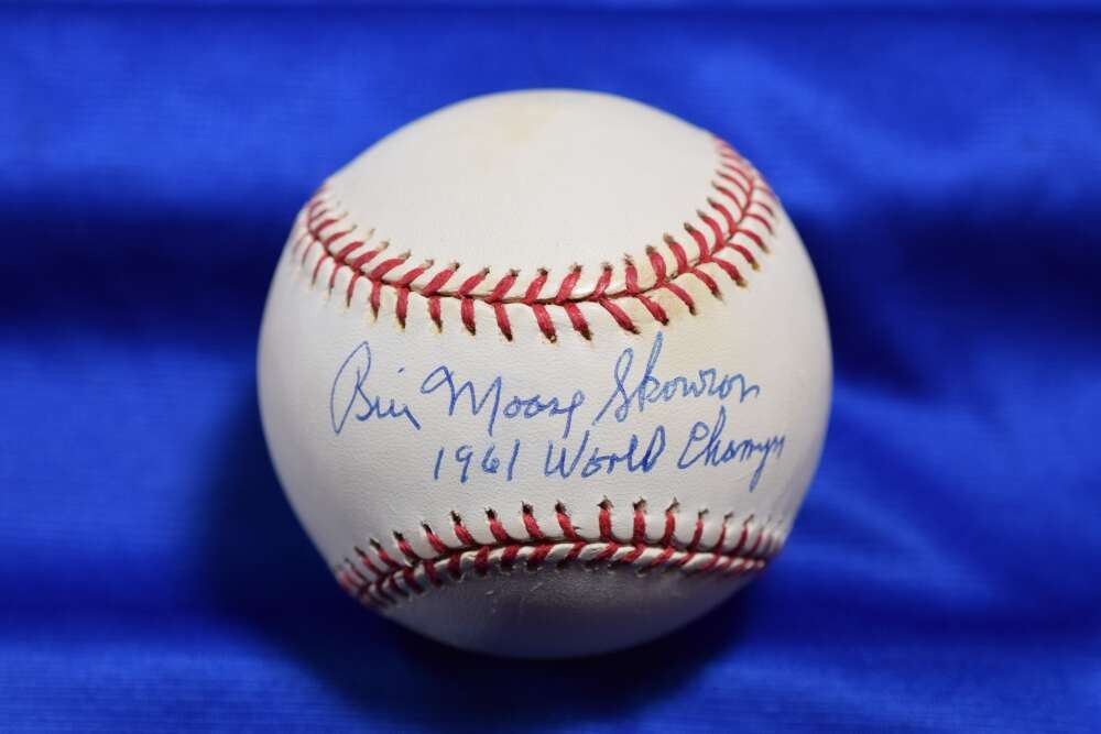 Bill Moose Skowron PSA DNA Major League OML Signed Baseball 1961 World Champs