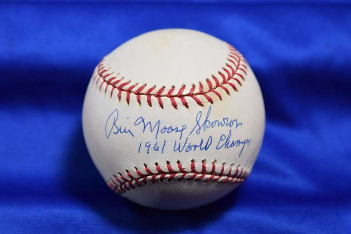 Bill Moose Skowron PSA DNA Major League OML Signed Baseball 1961 World Champs