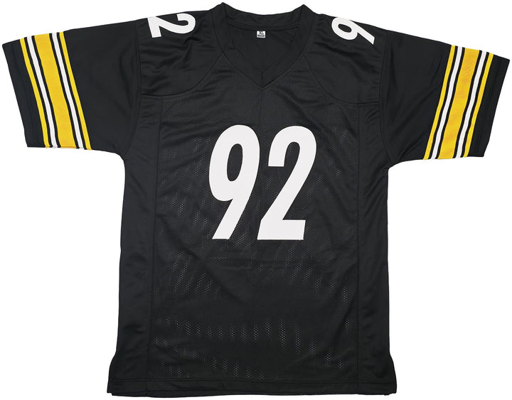 Pittsburgh Steelers James Harrison Signed Black Jersey Beckett Witness