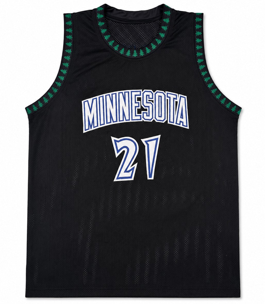 Minnesota Timberwolves Kevin Garnett Signed Black Jersey Beckett BAS Witness