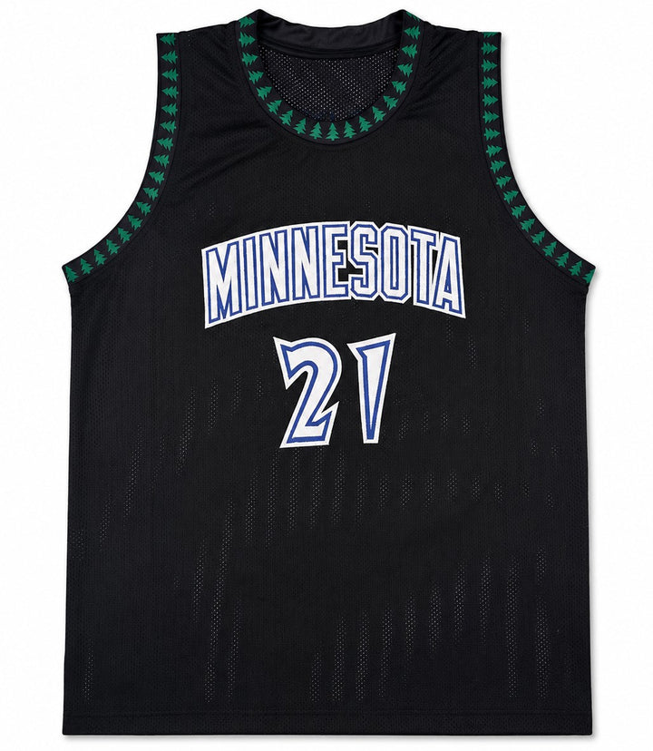 Minnesota Timberwolves Kevin Garnett Signed Black Jersey Beckett BAS Witness
