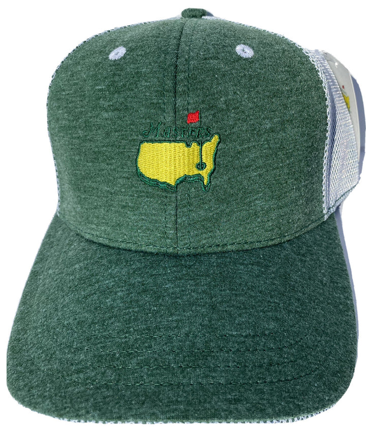 2025 MASTERS HEATHERED GREEN PERFORMANCE MESH BACK HAT AUGUSTA NATIONAL GOLF NEW