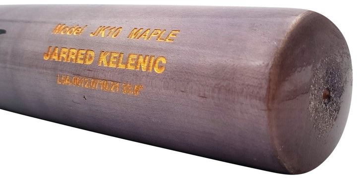 Jarred Kelenic Signed Gray Chandler Game Model Bat Atlanta Braves Beckett