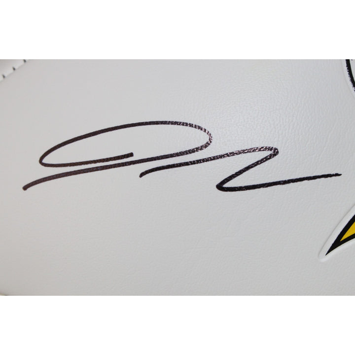 Jordan Addison Autographed Minnesota Vikings Logo Football SKOL Beckett 53897