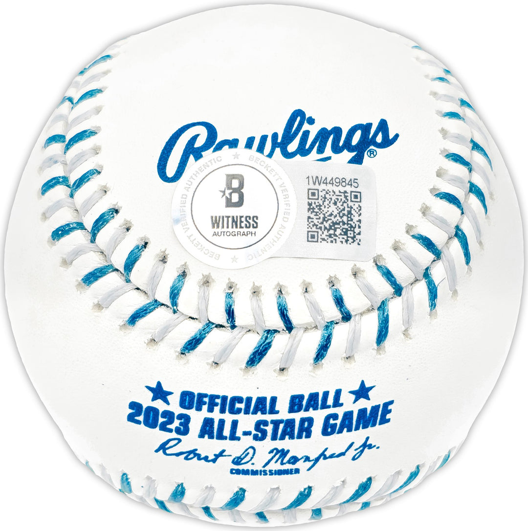 Edgar Martinez Signed 2023 All Star Game Logo Game Baseball Mariners Beckett Wit