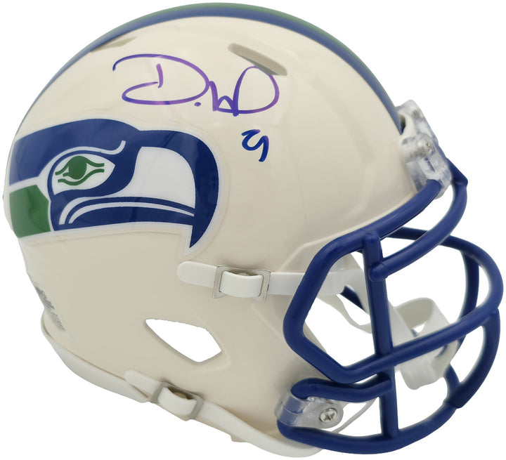 Devon Witherspoon Signed Seattle Seahawks Cream Retro Speed Mini Helmet MCS Holo