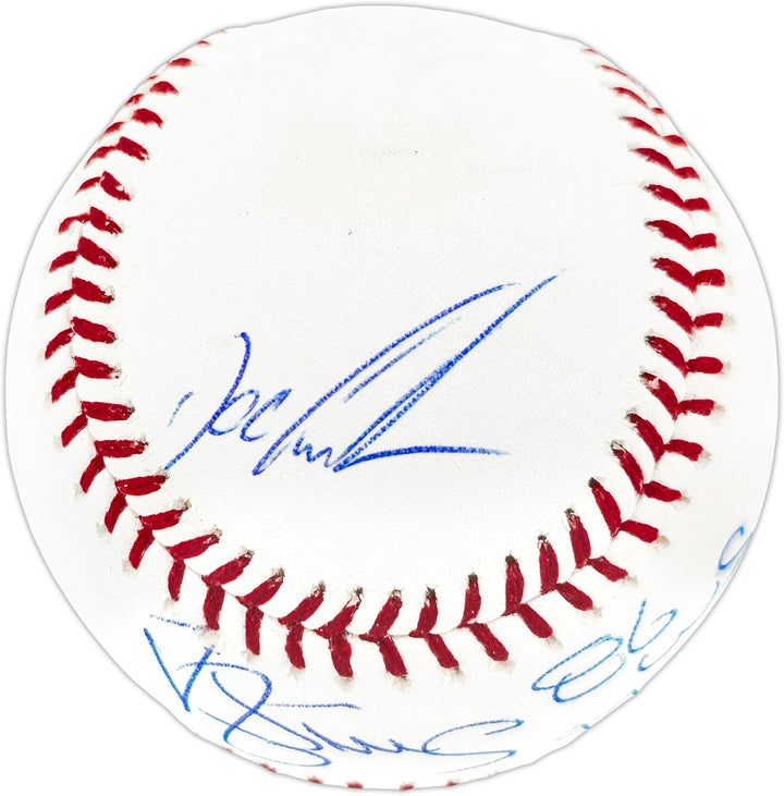 Doc Gooden Darryl Strawberry Signed MLB Baseball 86 Champs JSA