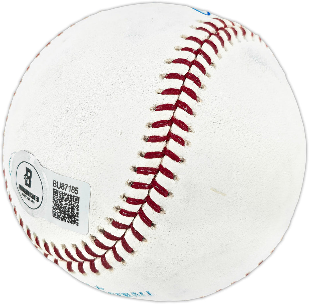 Nolan Ryan Autographed Signed MLB Baseball Rangers, Angels (Smudged) Beckett