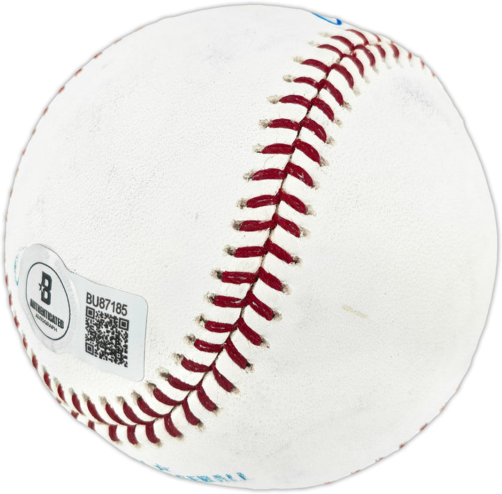 Nolan Ryan Autographed Signed MLB Baseball Rangers, Angels (Smudged) Beckett