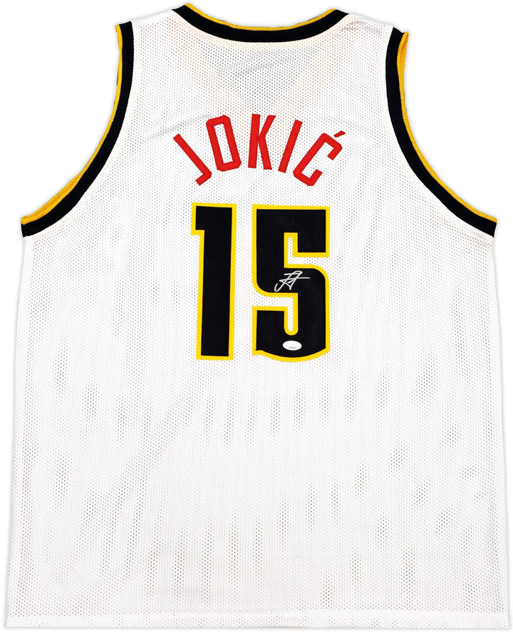Denver Nuggets Nikola Jokic Autographed Signed White Jersey JSA