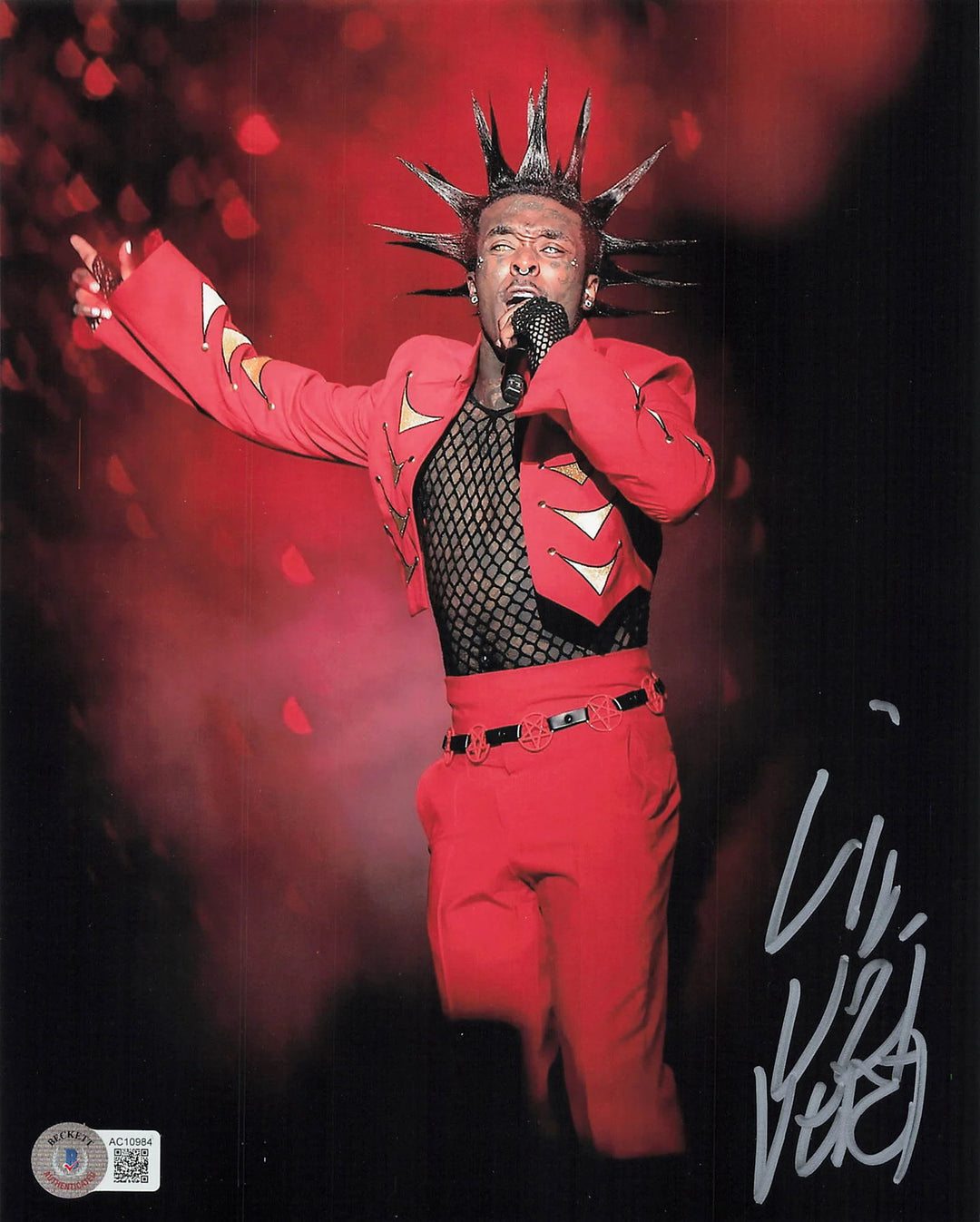 Lil Uzi Vert signed 8x10 Photo BAS Autographed