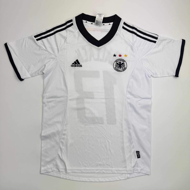 Autographed/Signed Michael Ballack Germany White Jersey Beckett BAS COA